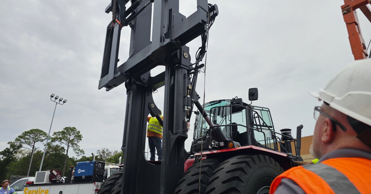 The largest forklift in America helps get things moving for renewable energy supplier